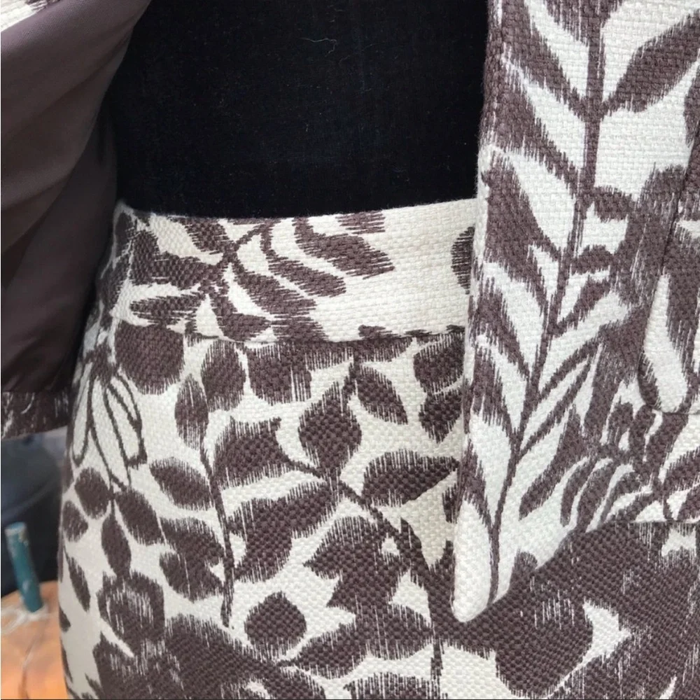 Jones Wear Leaf‎ Print Cotton Skirt Suit